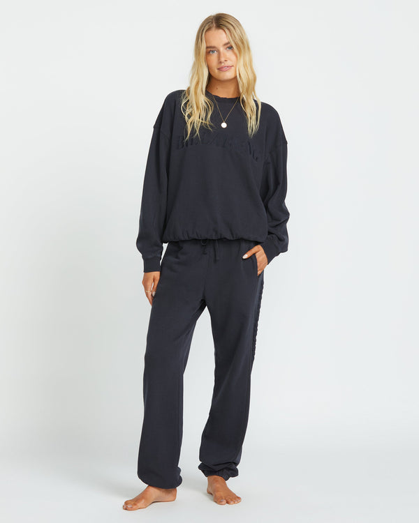 Billabong So Typical Kendal Crew Sweatshirt - Black Pebble