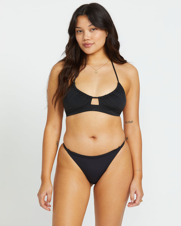 Billabong Sol Searcher Maya Bikini Bottom - Black Pebble
