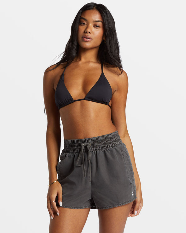 billabong Sol Searcher New Elastic Waist Swim Shorts - Black Pebble
