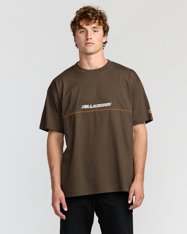 billabong Spec 73 Legacy Short Sleeve T-Shirt - Dark Brown