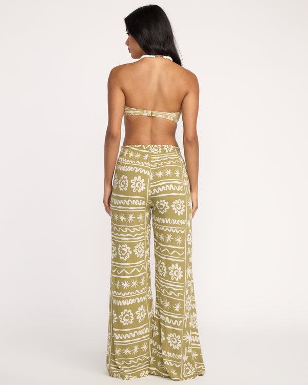 Billabong Split Spirit Elastic Waist Pants - Green Tea