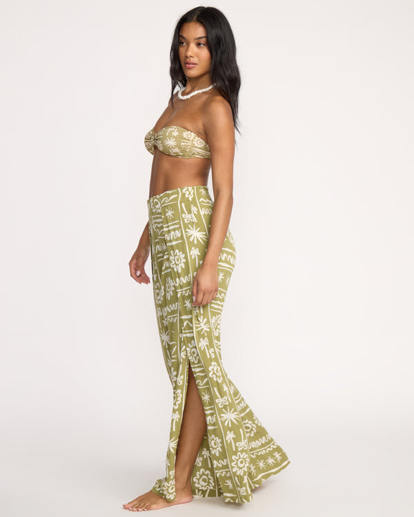 Billabong Split Spirit Elastic Waist Pants - Green Tea