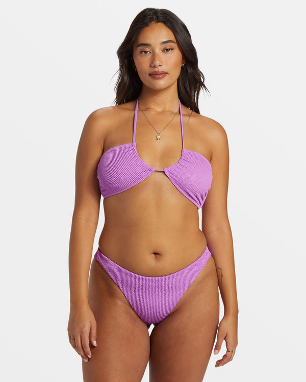 Billabong Summer High Multi-Way Bandeau Bikini Top - Bright Orchid