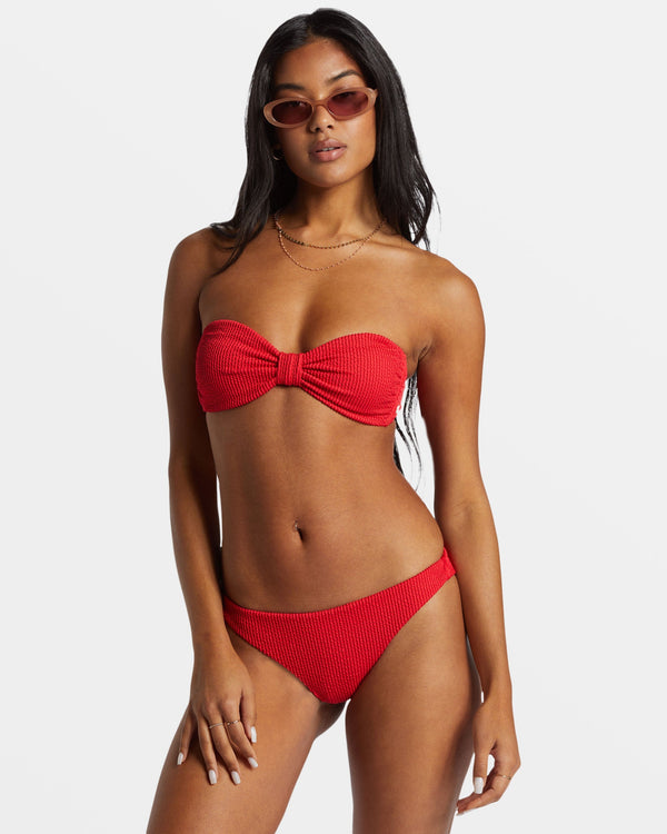 Billabong Summer High Tanga Bikini Bottoms - Fiesta Red