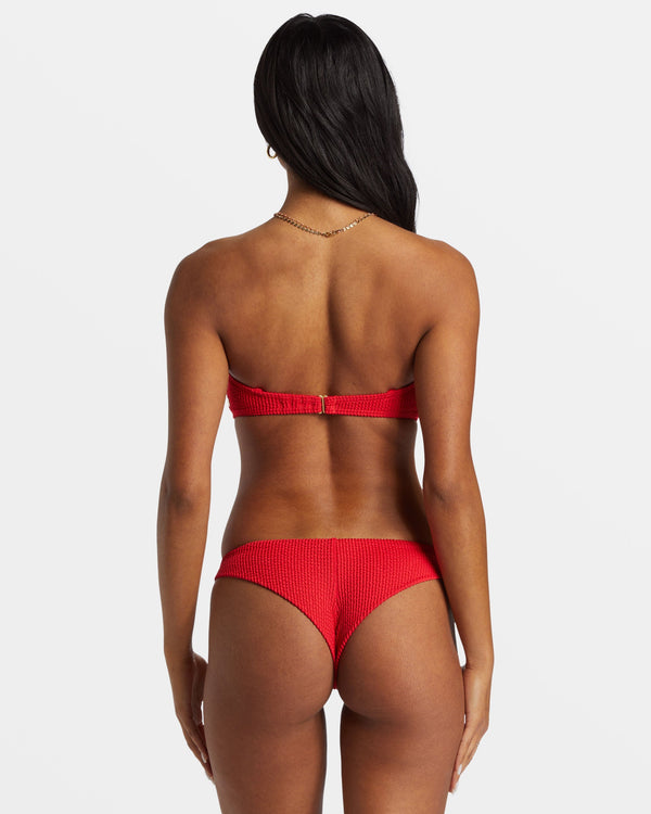 billabong Summer High Tanga Bikini Bottoms - Fiesta Red