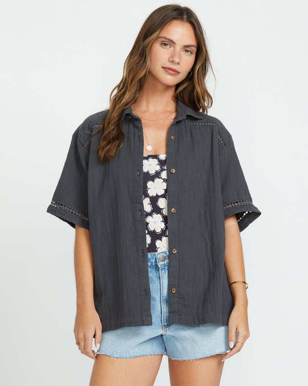 Billabong Summers End Short Sleeve Shirt - Black Sands