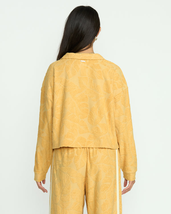 Billabong Sun Palm Terry Pullover Sweatshirt - Gold Coast