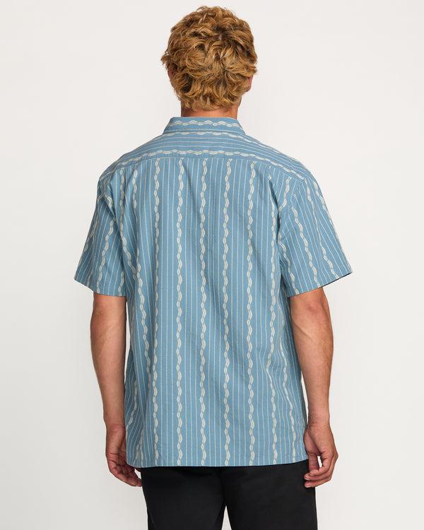 Billabong Sundays Jacquard Short Sleeve Shirt - Carolina Blue