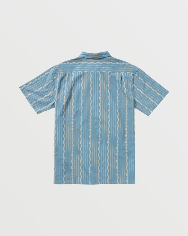 Billabong Sundays Jacquard Short Sleeve Shirt - Carolina Blue