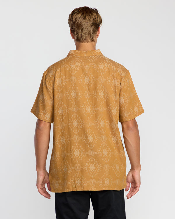 Billabong Sundays Jacquard Short Sleeve Shirt - Golden Haze