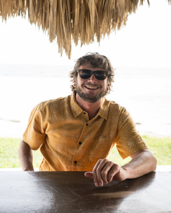 billabong Sundays Jacquard Short Sleeve Shirt - Golden Haze