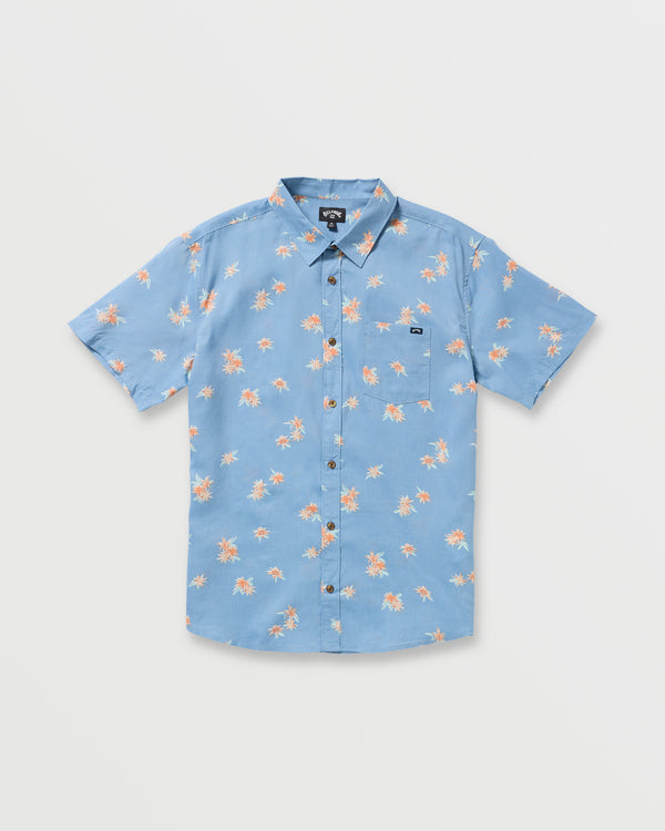 Billabong Sundays Mini Short Sleeve Shirt - Carolina Blue