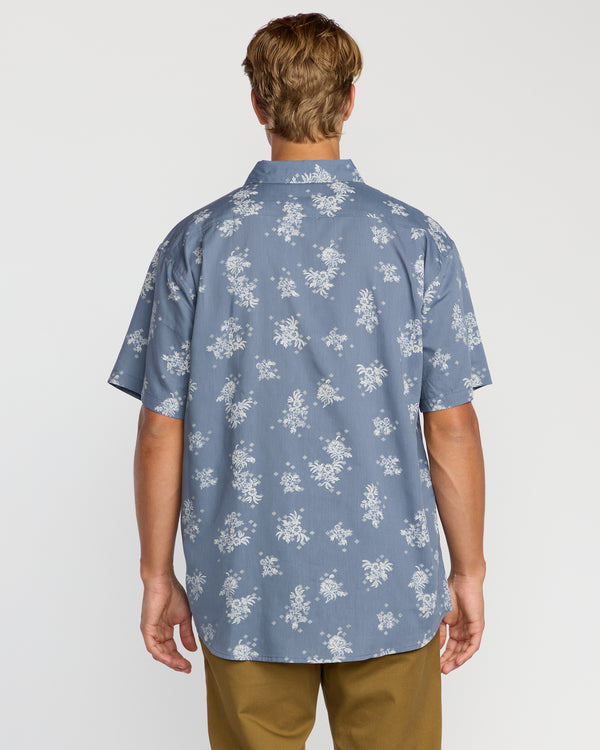 Billabong Sundays Mini Short Sleeve Shirt - Steel Blue
