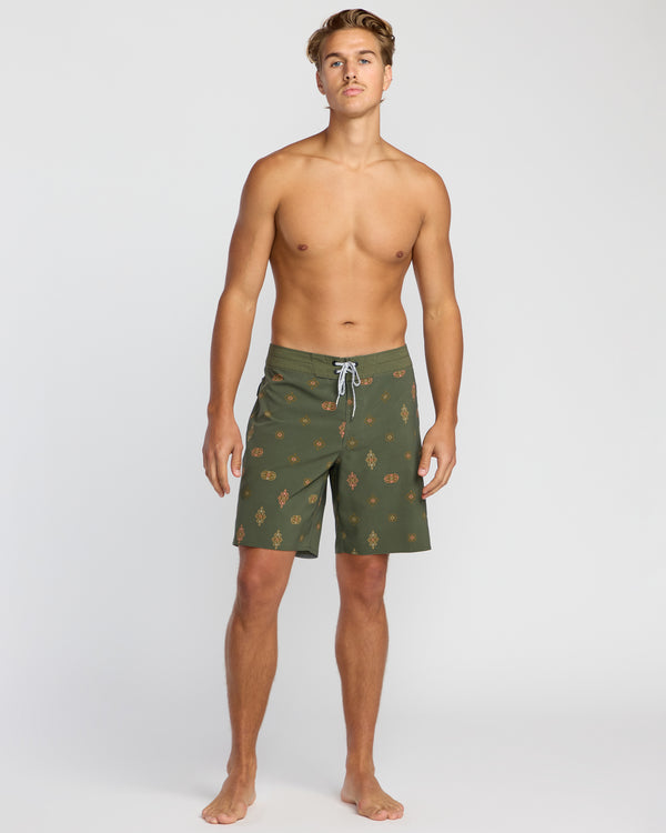 Billabong Sundays Pro Performance 19" Boardshorts - Military