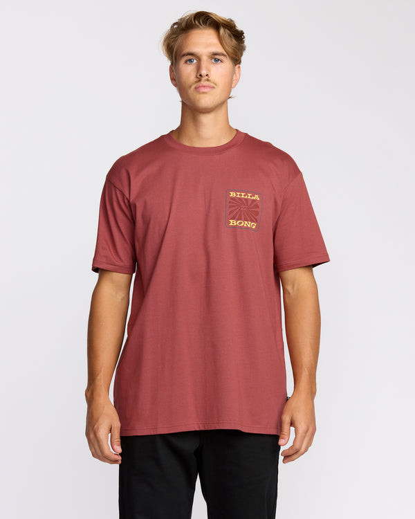 Billabong Sunrays Premium Short Sleeve T-Shirt - Red Clay