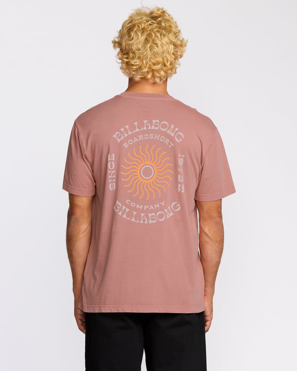 Billabong Sunrise Premium Wave Wash Short Sleeve T-Shirt - Dusty Rose