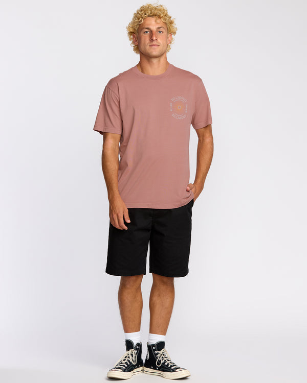 Billabong Sunrise Premium Wave Wash Short Sleeve T-Shirt - Dusty Rose