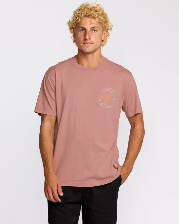 billabong Sunrise Premium Wave Wash Short Sleeve T-Shirt - Dusty Rose
