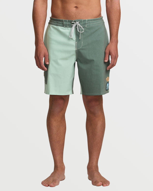 Billabong Sunshine Lo Tide 19" Boardshorts - Green Tea