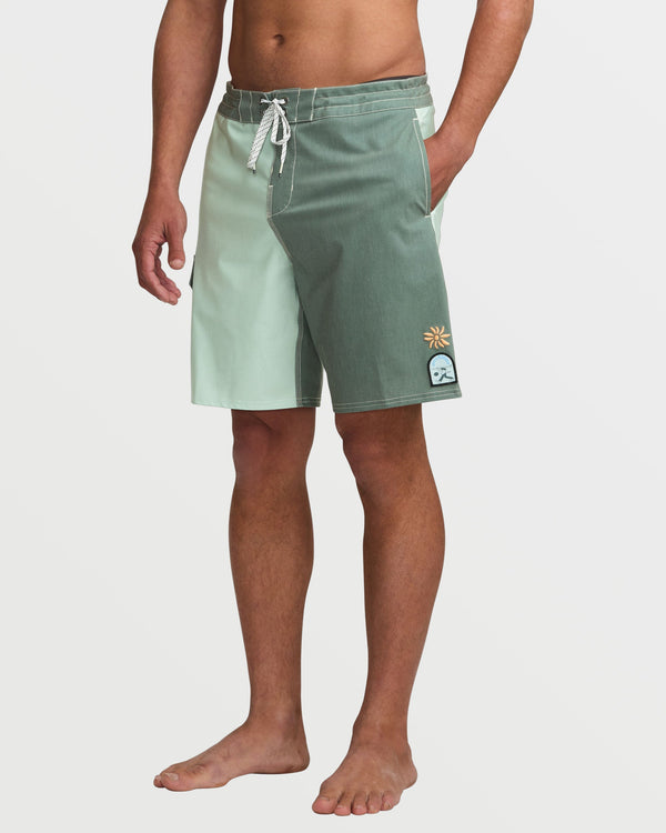 Billabong Sunshine Lo Tide 19" Boardshorts - Green Tea