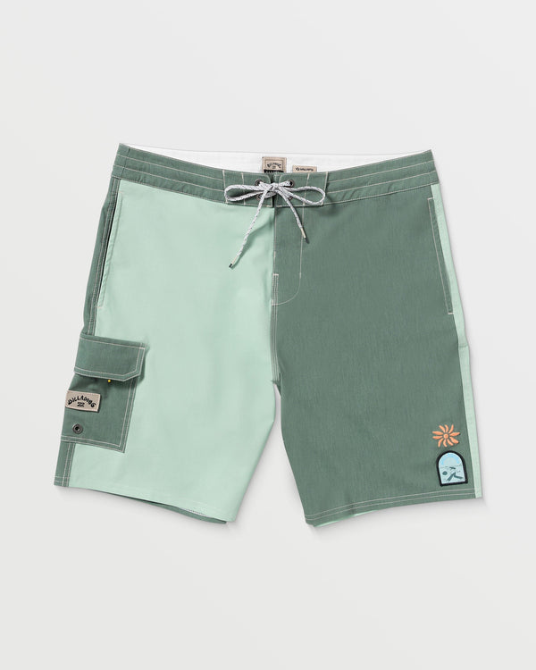 billabong Sunshine Lo Tide 19" Boardshorts - Green Tea