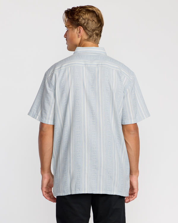 Billabong Sunshines Garage Short Sleeve Shirt - Stone Blue
