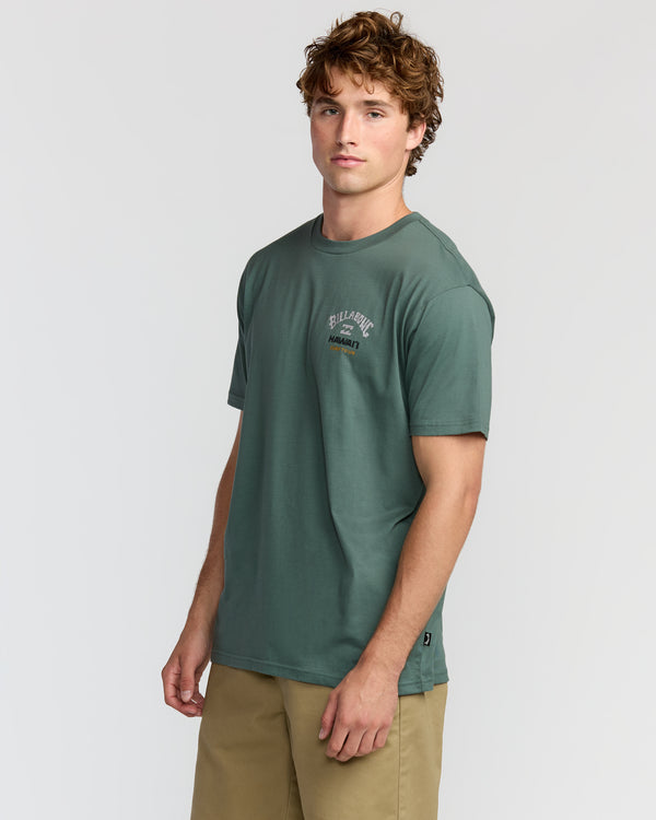 Billabong Surf Tour Hi Premium Short Sleeve T-Shirt - Dark Slate