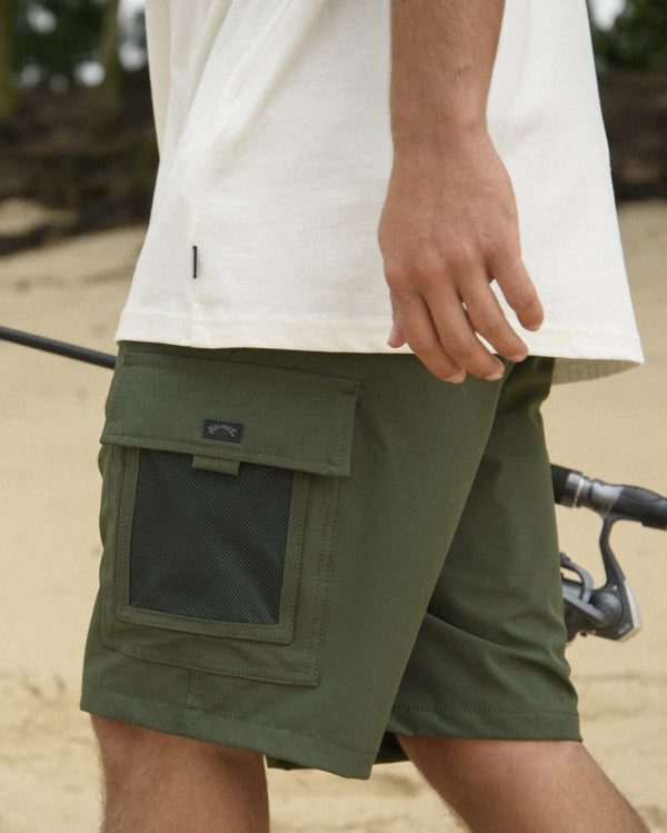 billabong Surftrek Cargo Hybrid Shorts - Dark Military