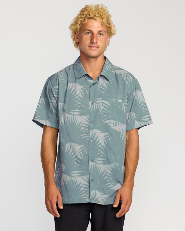 billabong Surftrek Perf Short Sleeve Shirt - Sea Blue