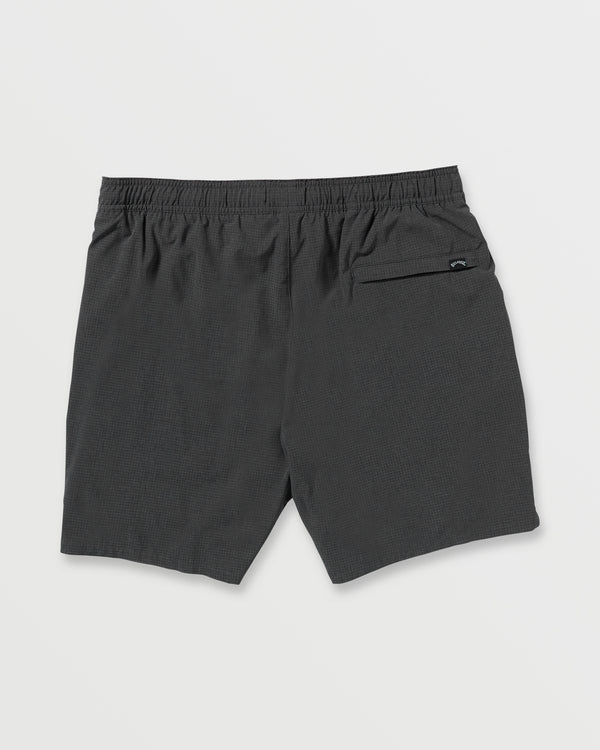 Billabong Surftrek Perforated Elastic 17" Hybrid Shorts - Black