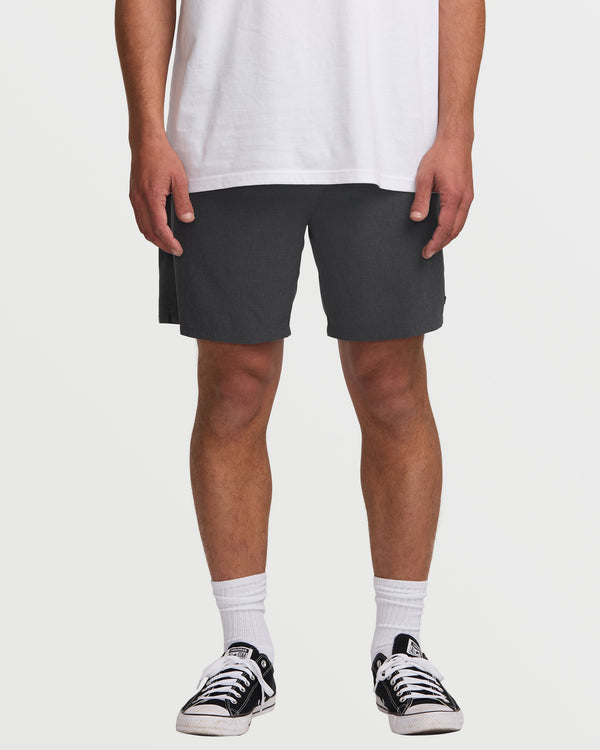 billabong Surftrek Perforated Elastic 17" Hybrid Shorts - Black