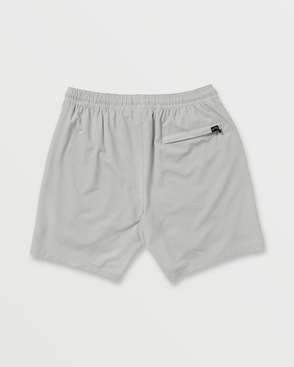 Billabong Surftrek Perforated Elastic 17" Hybrid Shorts - Silver