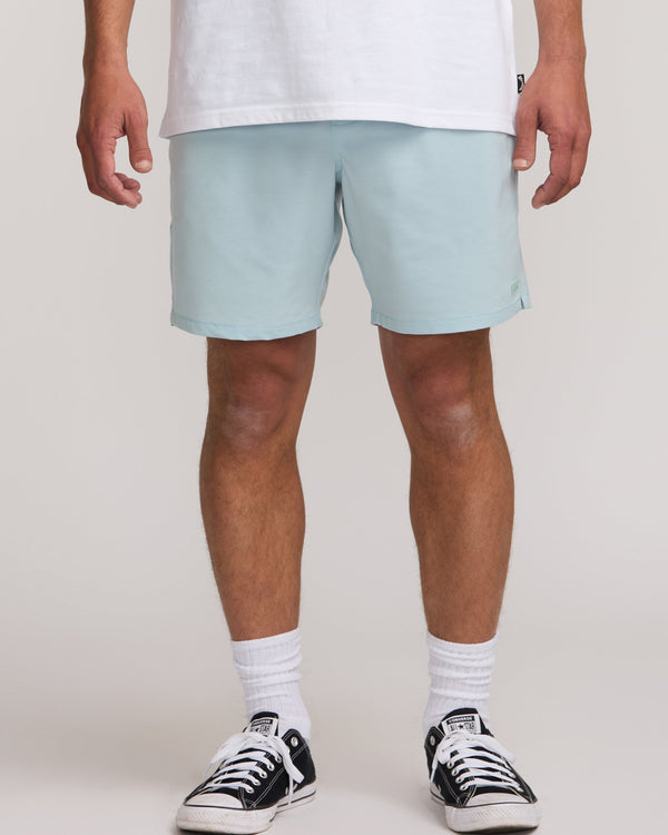 billabong Surftrek Transit Elastic 17" Hybrid Shorts - Dusty Blue