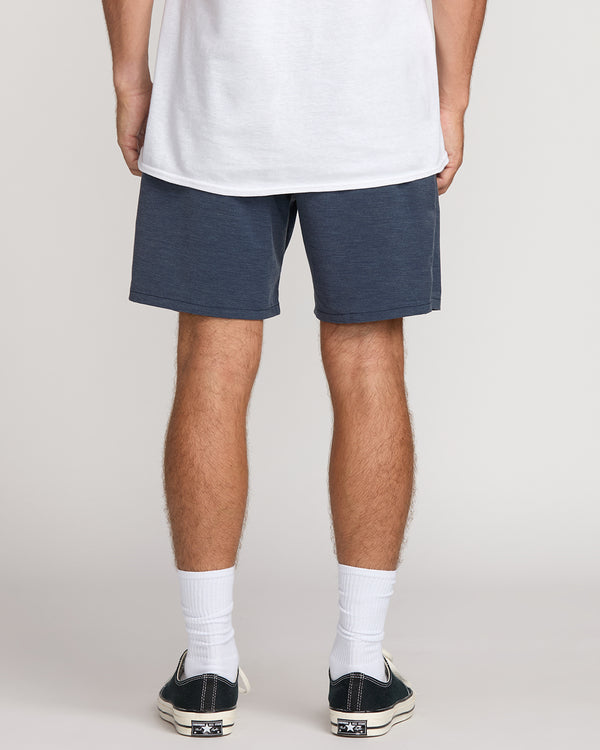 Billabong Surftrek Transit Elastic 17" Hybrid Shorts - Navy