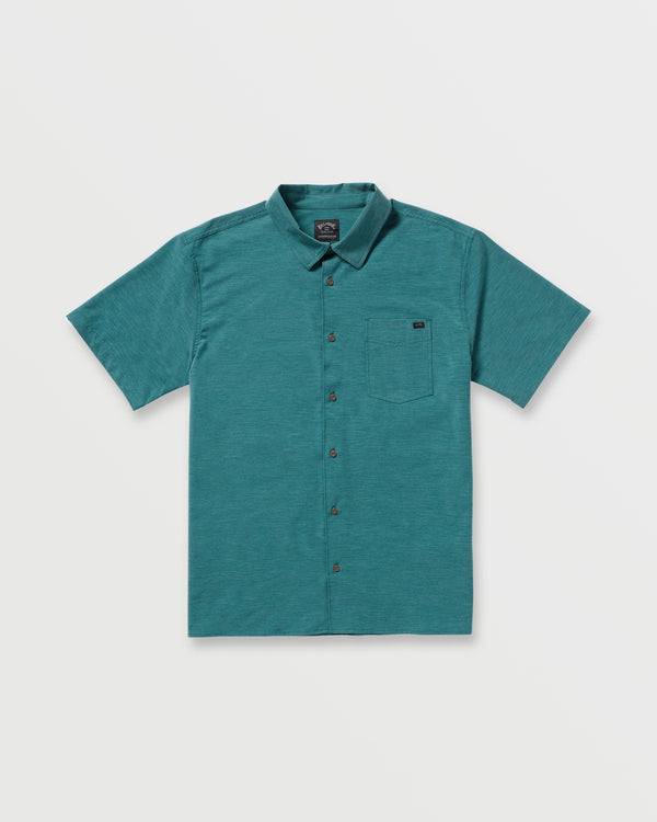 Billabong Surftrek Transit Short Sleeve Shirt - Marine