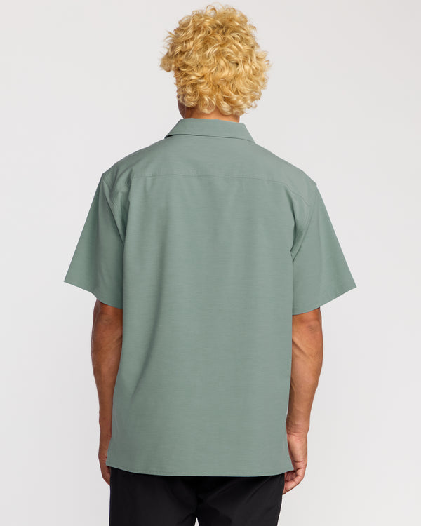 Billabong Surftrek Transit Short Sleeve Shirt - Sea Blue