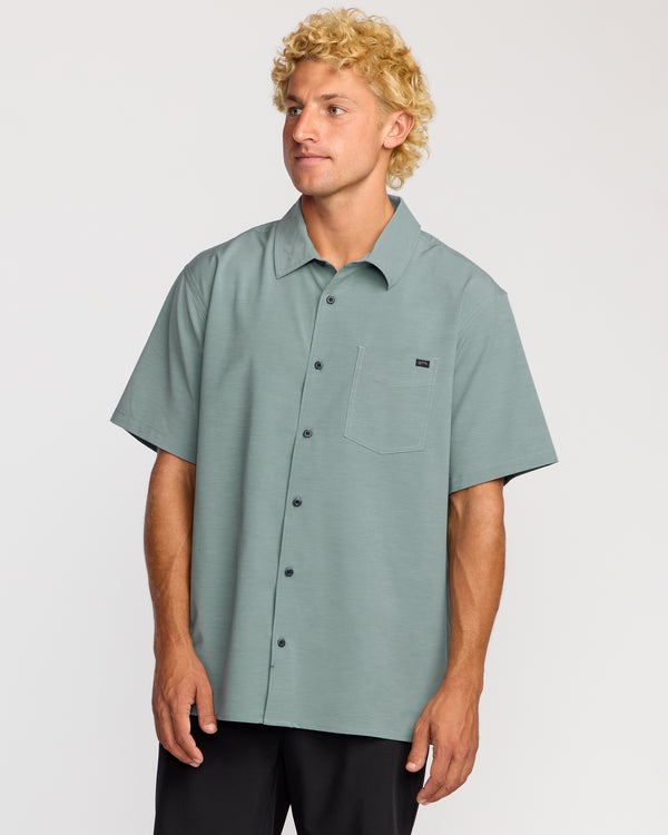 billabong Surftrek Transit Short Sleeve Shirt - Sea Blue