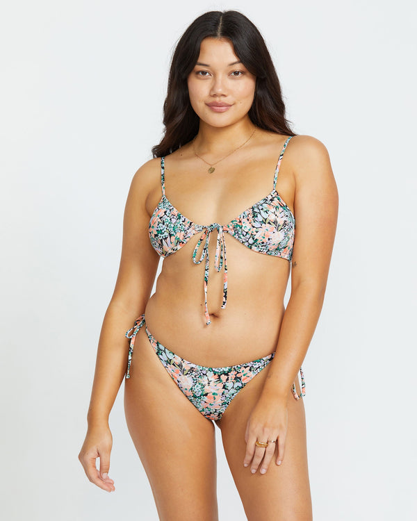 Billabong Sweet Fields Tie Side Tanga Bikini Bottom - Multi