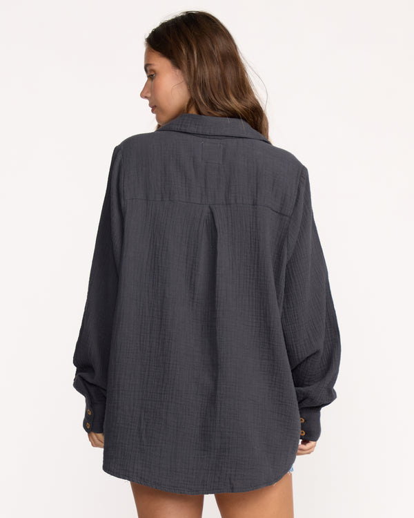 Billabong Sweet Swell Long Sleeve Shirt - Black Sands