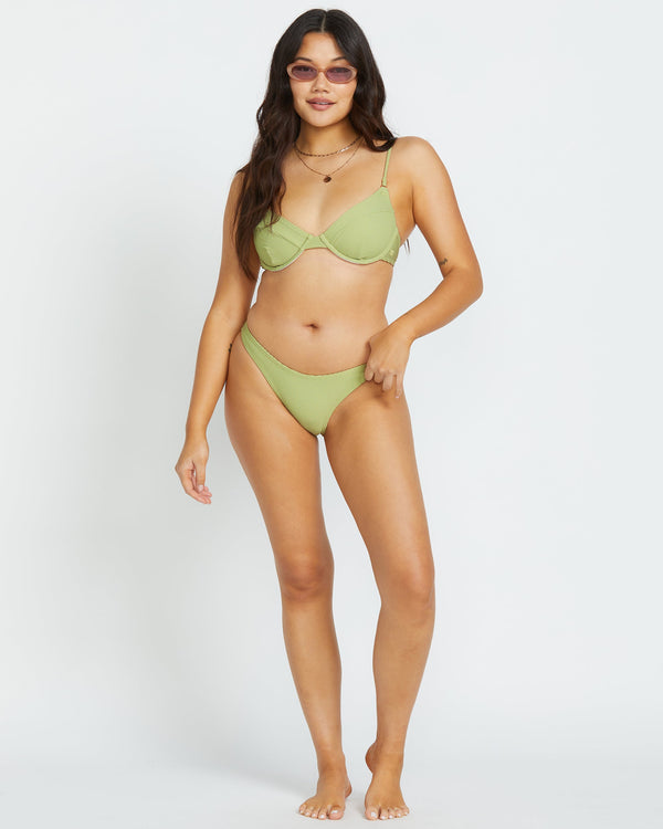 Billabong Tanlines Morgan Underwire Bikini Top - Avocado