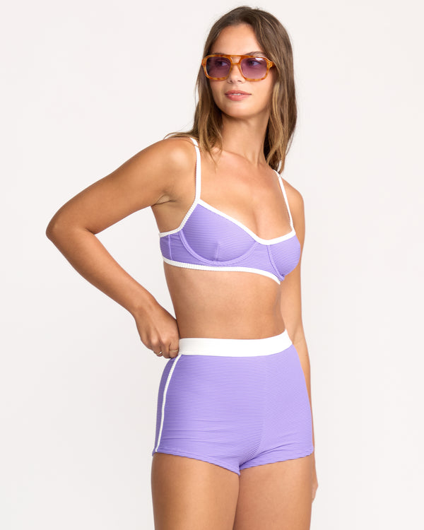 Billabong Tanlines Surf Short Bikini Bottom - Purple Punch