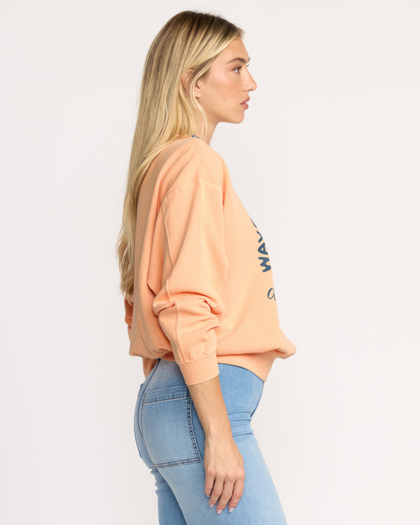 Billabong Time For Kendal Crewneck Sweatshirt - Sunstone