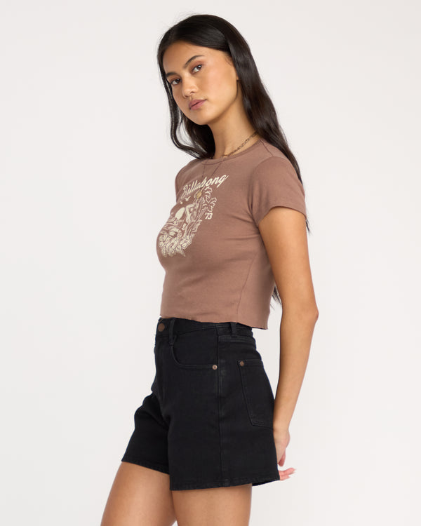 Billabong Tropic Happenings Short Sleeve T-Shirt - Espresso