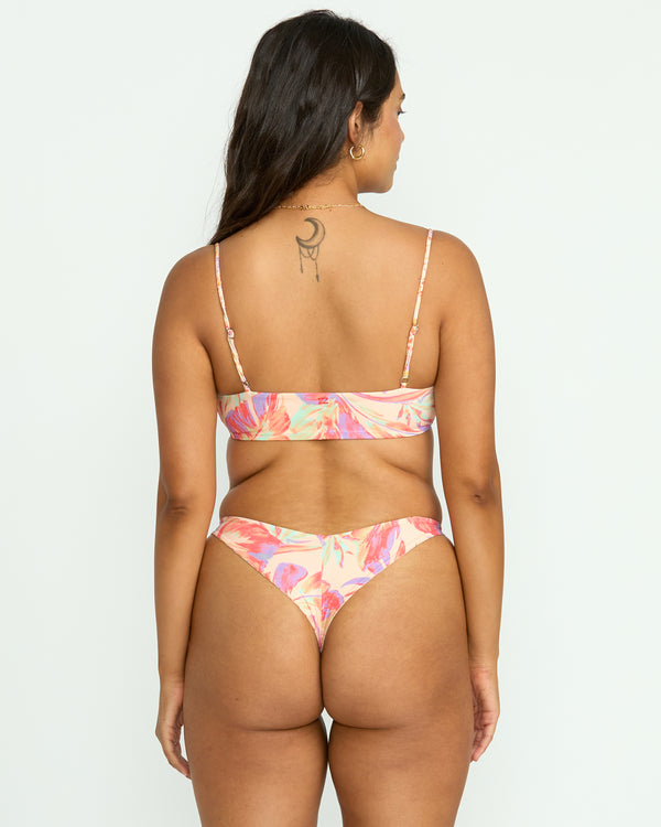 Billabong Tropic Wave Reversible Jaclyn Crop Bikini Top - Multi