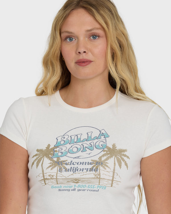 Billabong Tropics Sunset California Tee - Salt Crystal