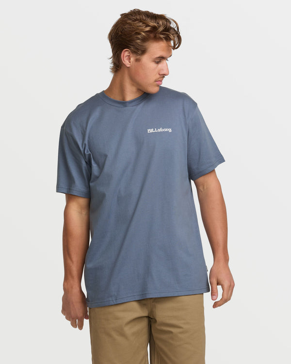 Billabong Trouble In Paradise Premium Tee - Slate Blue