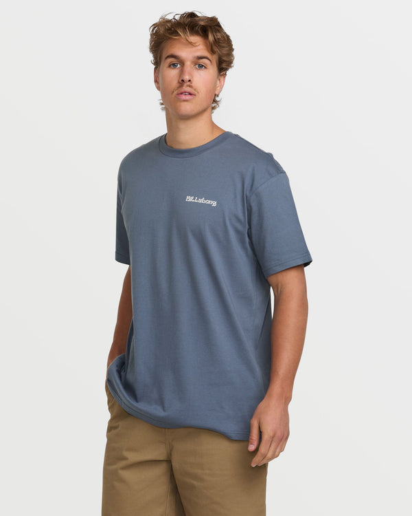 Billabong Trouble In Paradise Premium Tee - Slate Blue