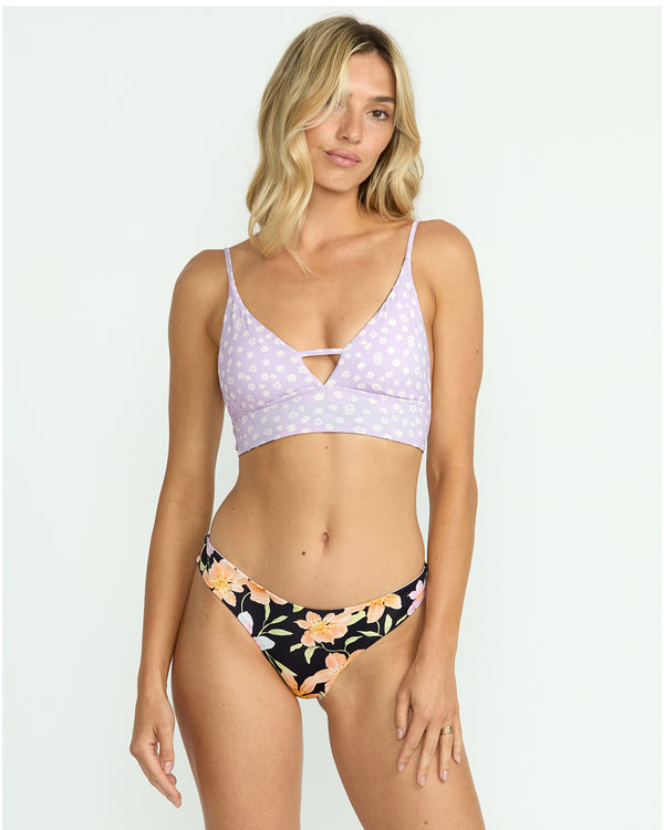 Billabong Twin Sol Reversible V Neck Cami Bikini Top - Multi