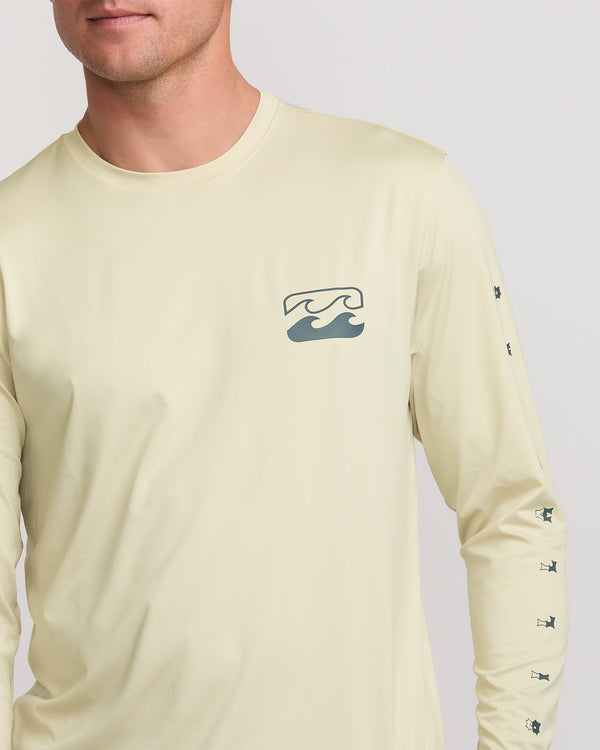 Billabong Unity Loose Fit Long Sleeve Surf Tee - Desert Sand