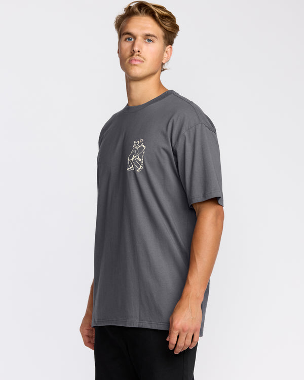 Billabong Up The Beach Regular Short Sleeve T-Shirt - Char